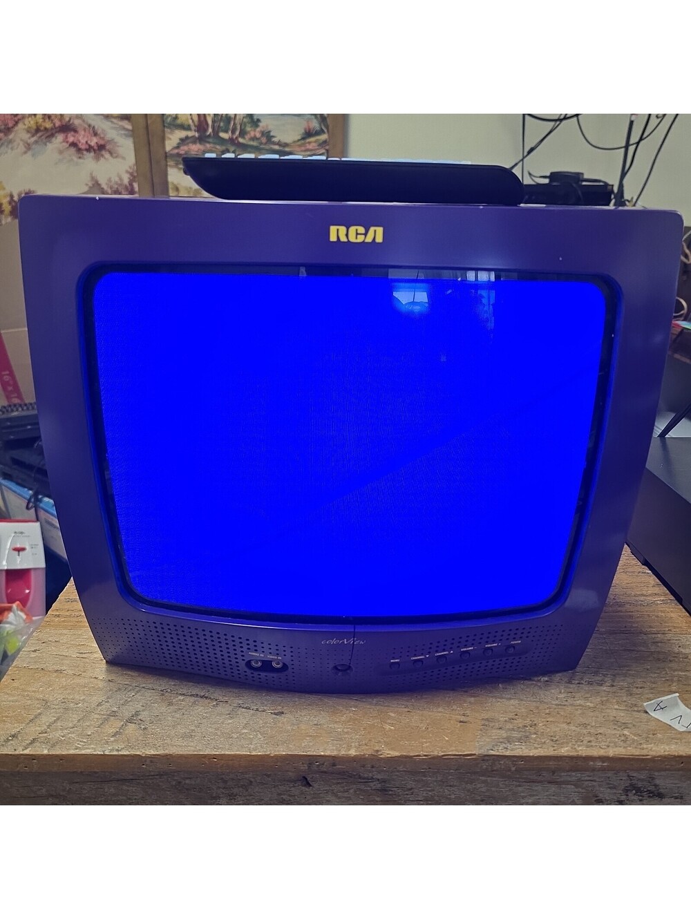 RCA Colorview E13701 Translucent Purple Color Tv With Remote 13" Retro Gaming